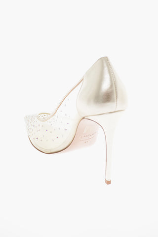Rhinestone NICOLE Mesh Pumps 11cm