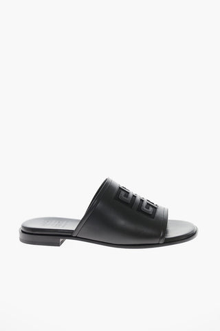 Sliders in Pelle con Logo See Through