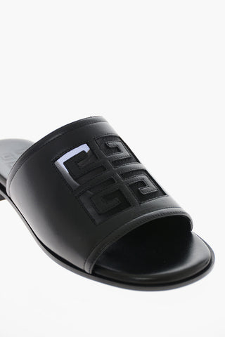 Sliders in Pelle con Logo See Through