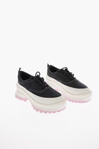 Sneakers Platform TRACE in Denim con Suola Vibram