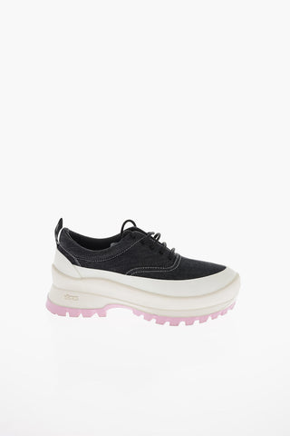 Sneakers Platform TRACE in Denim con Suola Vibram