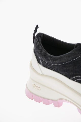 Sneakers Platform TRACE in Denim con Suola Vibram