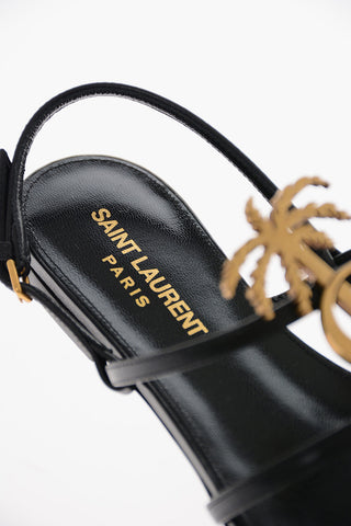 Sandali Flat CASSANDRA in Pelle con Monogram in Metallo