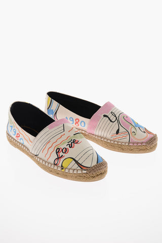Printed Canvas MULTICOLOR Espadrillas