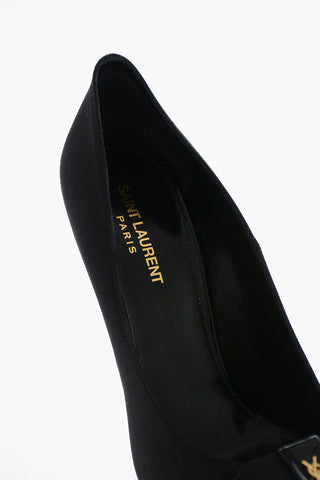 Cone Heel PENELOPE Fabric Pumps 12cm