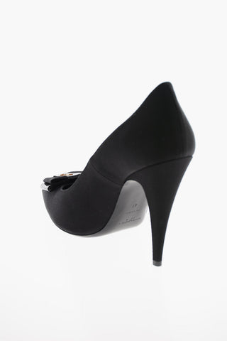 Cone Heel PENELOPE Fabric Pumps 12cm