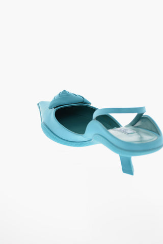 Slingbacks in Nylon GABARDINE con Tacco a Rocchetto 5cm
