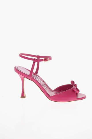 Spool Heel PERTINAXA Leather Sandals 8cm