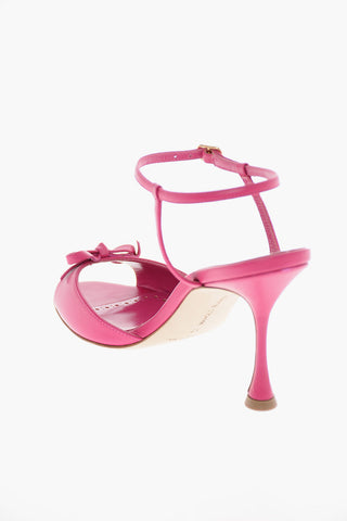 Spool Heel PERTINAXA Leather Sandals 8cm
