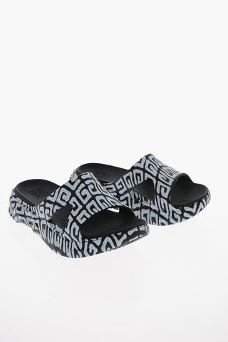 Monogram Rubber MARSHMALLOW Platform Sliders