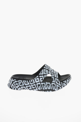 Monogram Rubber MARSHMALLOW Platform Sliders