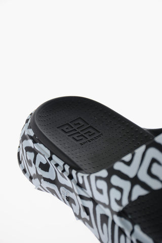 Monogram Rubber MARSHMALLOW Platform Sliders