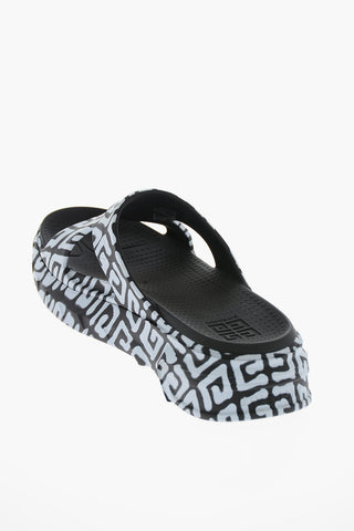 Monogram Rubber MARSHMALLOW Platform Sliders