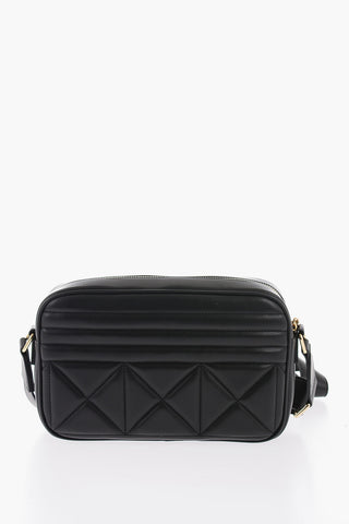 LOVE Quilted Vegan Leather Camera Bag with Gold Logo
