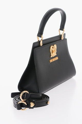 LOVE Solid-Color Handbag with Removable Faux-Fur Handle