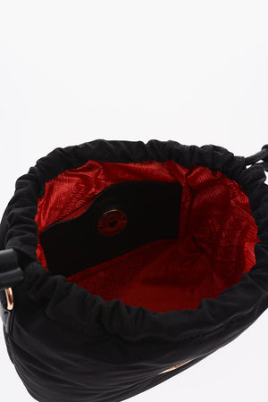 LOVE Mini Solid-Color Bucket Bag with Removable Strap
