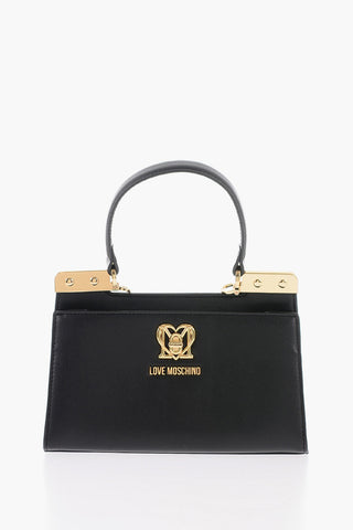 LOVE Borsa Handle in Ecopelle a 2 Scomparti con Tracolla Removibile