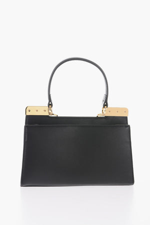 LOVE Borsa Handle in Ecopelle a 2 Scomparti con Tracolla Removibile