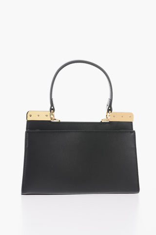 LOVE Borsa Handle in Ecopelle a 2 Scomparti con Tracolla Removibile