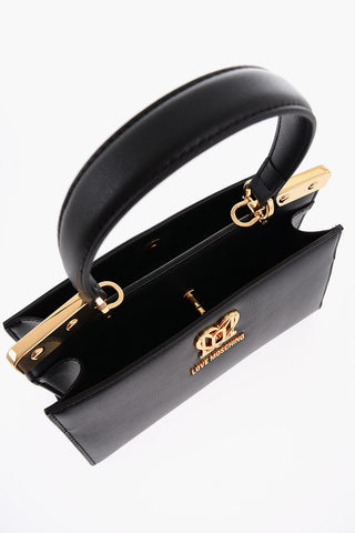 LOVE Borsa Handle in Ecopelle a 2 Scomparti con Tracolla Removibile