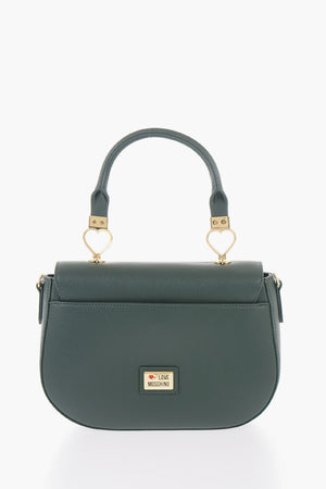 LOVE Borsa a Mano in Ecopelle con Tracolla Removibile