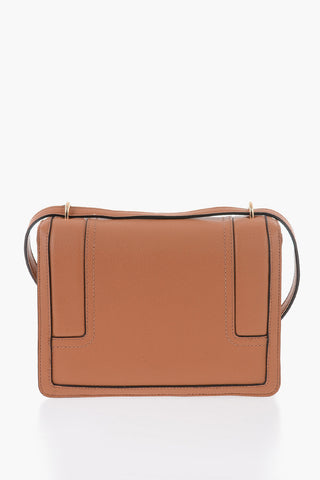 LOVE Faux Leather Hammered-Effect Shoulder Bag