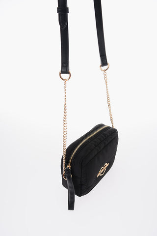 LOVE Borsa a Tracolla in Nylon con Logo Dorato