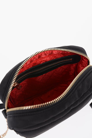 LOVE Borsa a Tracolla in Nylon con Logo Dorato