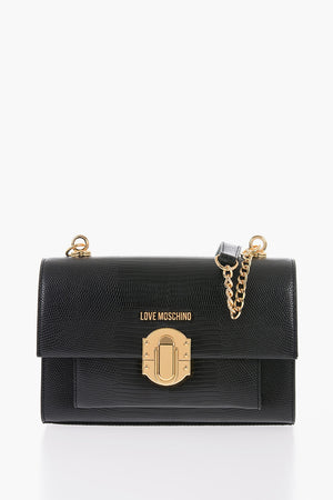LOVE Borsa a Spalla in Ecopelle con Chiusura Magnetica in Metallo