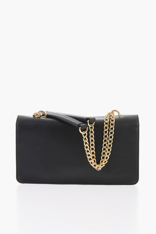 LOVE Tasche aus Leder mit goldener Doppelherz-Dekoration