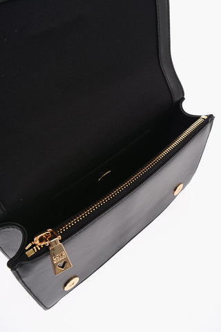 LOVE Tasche aus Leder mit goldener Doppelherz-Dekoration