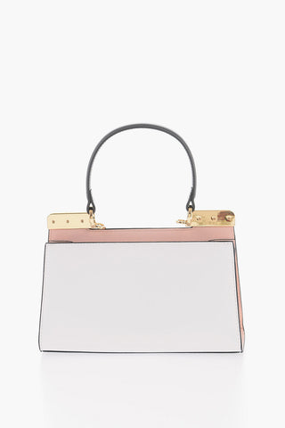 LOVE Faux Leather Handbag with Gold Details
