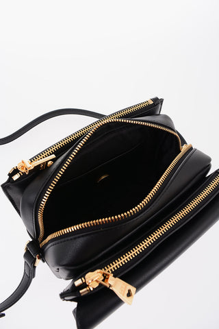  LOVE Faux Leather Camera Bag with Turn Lock Closure