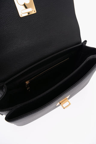 LOVE Faux Leather Shoulder Bag With Maxi Logo on the Back