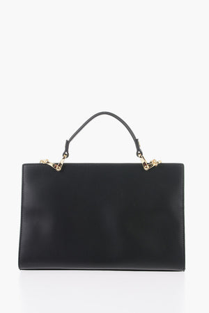 LOVE Borsa in Ecopelle con Catena Dorata e Chiusura Turn Lock