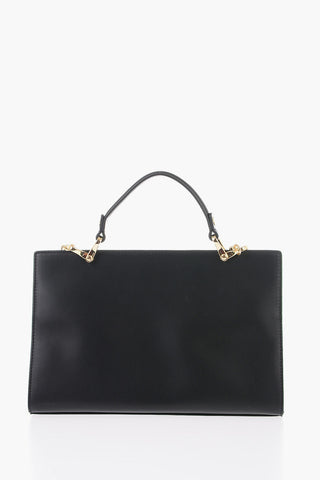 LOVE Borsa in Ecopelle con Catena Dorata e Chiusura Turn Lock