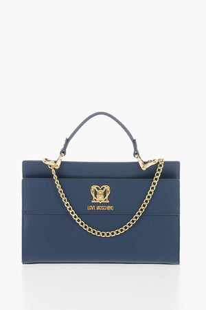 LOVE Solid-Color Bag with Removable Faux-Fur Handle