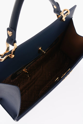 LOVE Solid-Color Bag with Removable Faux-Fur Handle