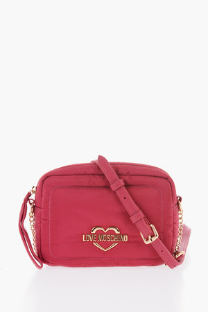 LOVE Nylon Shoulder Bag with Gold Logo