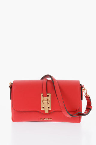 LOVE Schultertasche aus Kunstleder mit großem Logo auf der Rückseite