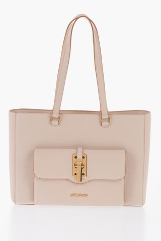 LOVE Tote-Bag Aus Kunstleder Mit Goldfarbenen Details