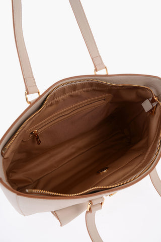 LOVE Tote-Bag Aus Kunstleder Mit Goldfarbenen Details