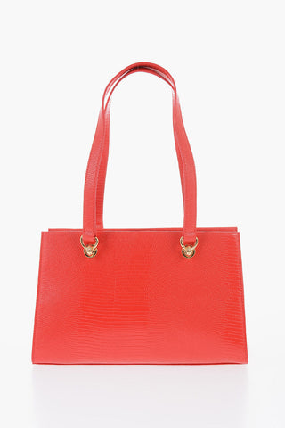 LOVE Faux Leather Shoulder Bag with Gold Details