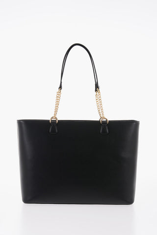  LOVE Faux Leather Tote Bag with Golden Details