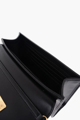 LOVE Faux Leather Crossbody Bag with Metal Golden Logo