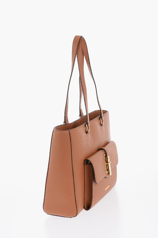 LOVE Tote-Bag Aus Kunstleder Mit Goldfarbenen Details