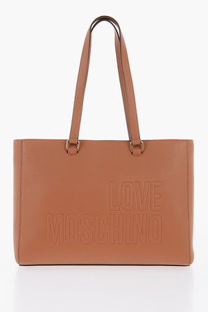 LOVE Tote-Bag Aus Kunstleder Mit Goldfarbenen Details