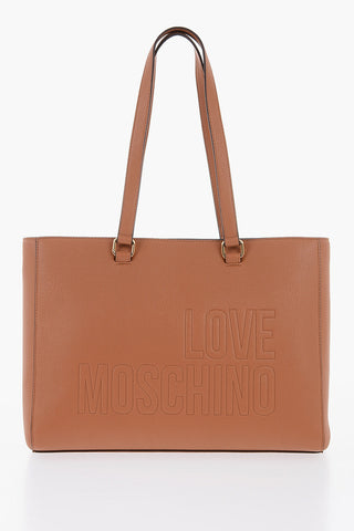 LOVE Tote-Bag Aus Kunstleder Mit Goldfarbenen Details