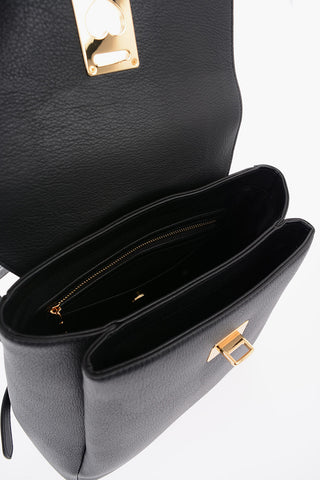 LOVE Faux Leather Backpack with Golden Details
