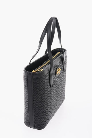  LOVE Faux Leather VALENTINA Tote Bag with All-Over Hearts
